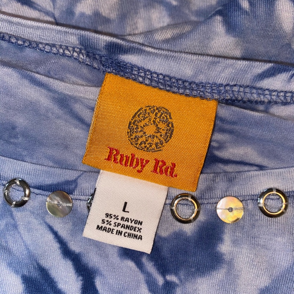 🩵💙Ruby Rd Side Tie Top💙🩵 - Picture 3 of 8